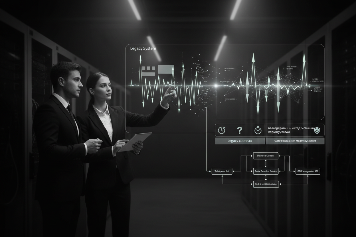 AI-модерация и интеллектуальная маршрутизация в Telegram-CRM: operations runbook с SLA-эскалацией для повышения надежности webhook