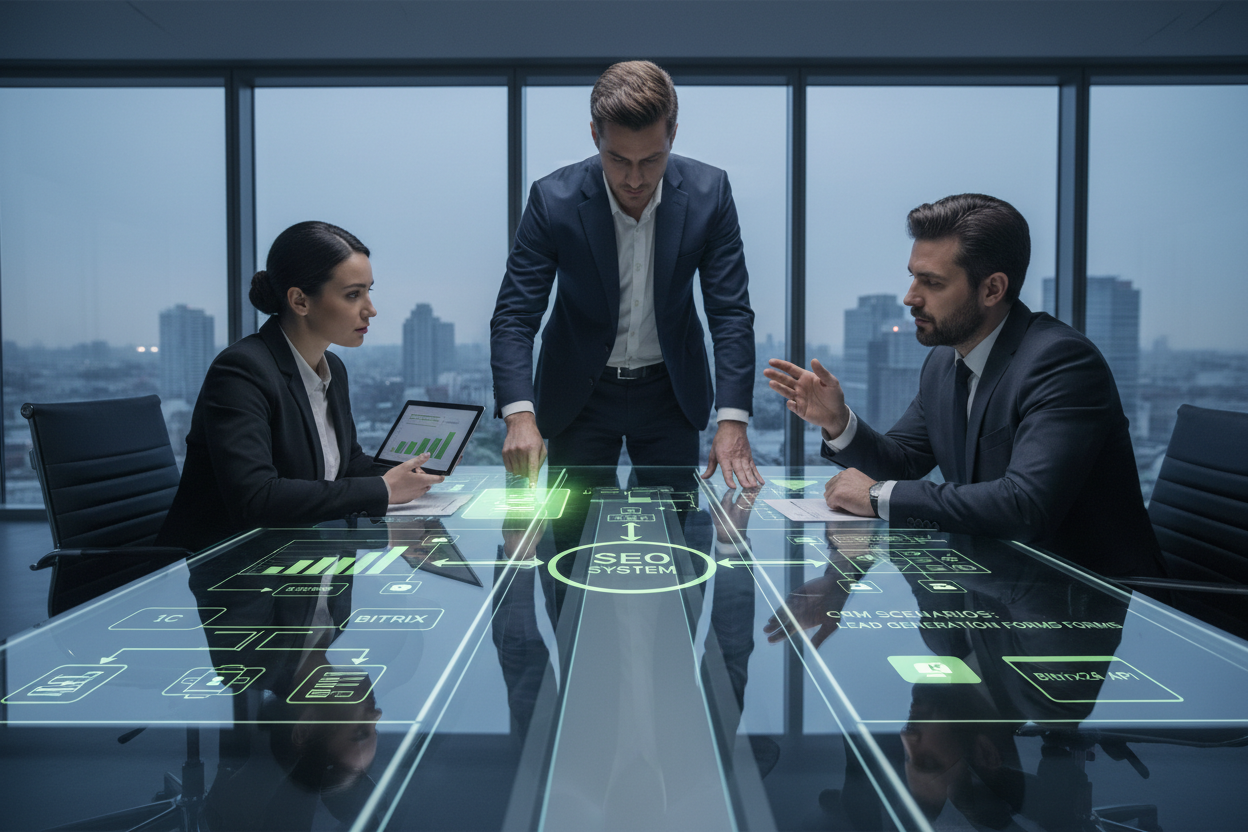 Архитектурный обзор интеграций 1С и Битрикс для SEO-систем: кейс поэтапного внедрения без хаоса в данных