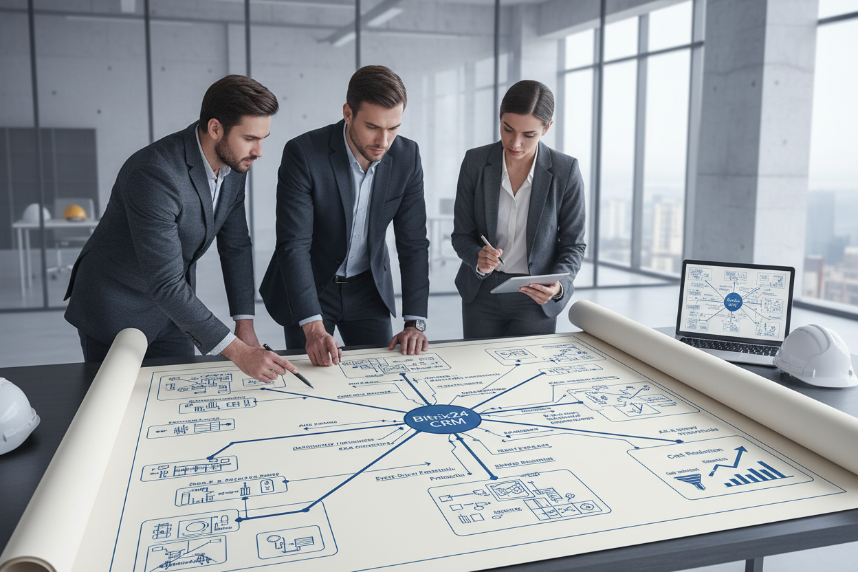 Bitrix24 CRM и автоматизация отделов продаж: архитектура корпоративных порталов и личных кабинетов