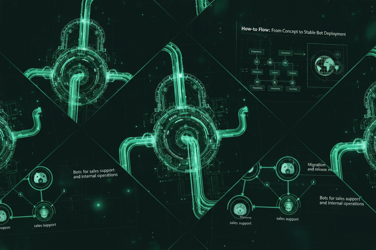Bots for sales support and internal operations: a deep technical operations playbook for migration and release risk reduction