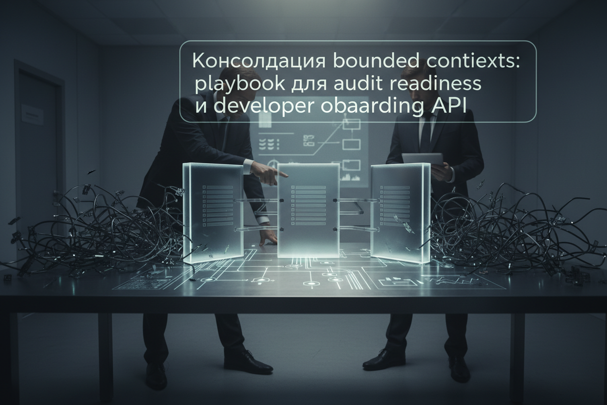 Консолидация bounded contexts: playbook для audit readiness и developer onboarding API