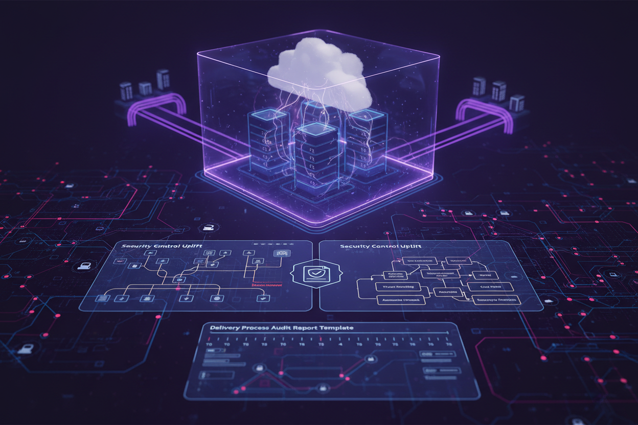 Delivery process audit report template: telegram partner network automation stacks security control uplift for enterprise onboarding