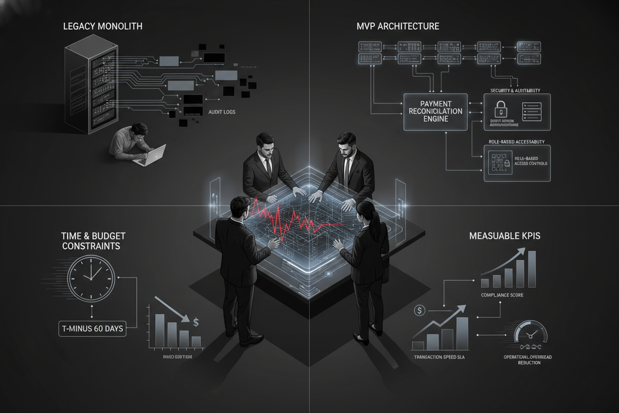 MVP Delivery Architecture Blueprint for Operations-Heavy Fintech Businesses Under Time and Budget Constraints