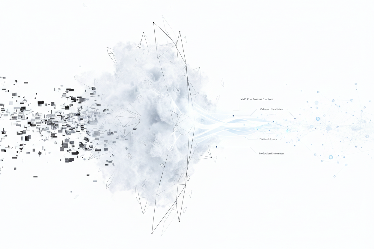 MVP-подход: границы первой версии, метрики успеха и эволюция в production