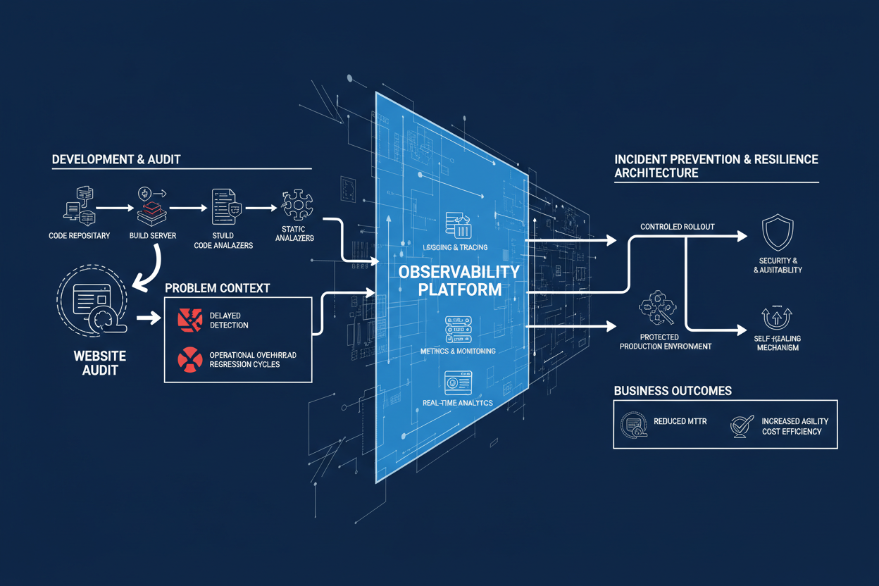 Observability-Driven incident prevention and resilience architecture for MVP product teams facing slow website audits and performance recovery