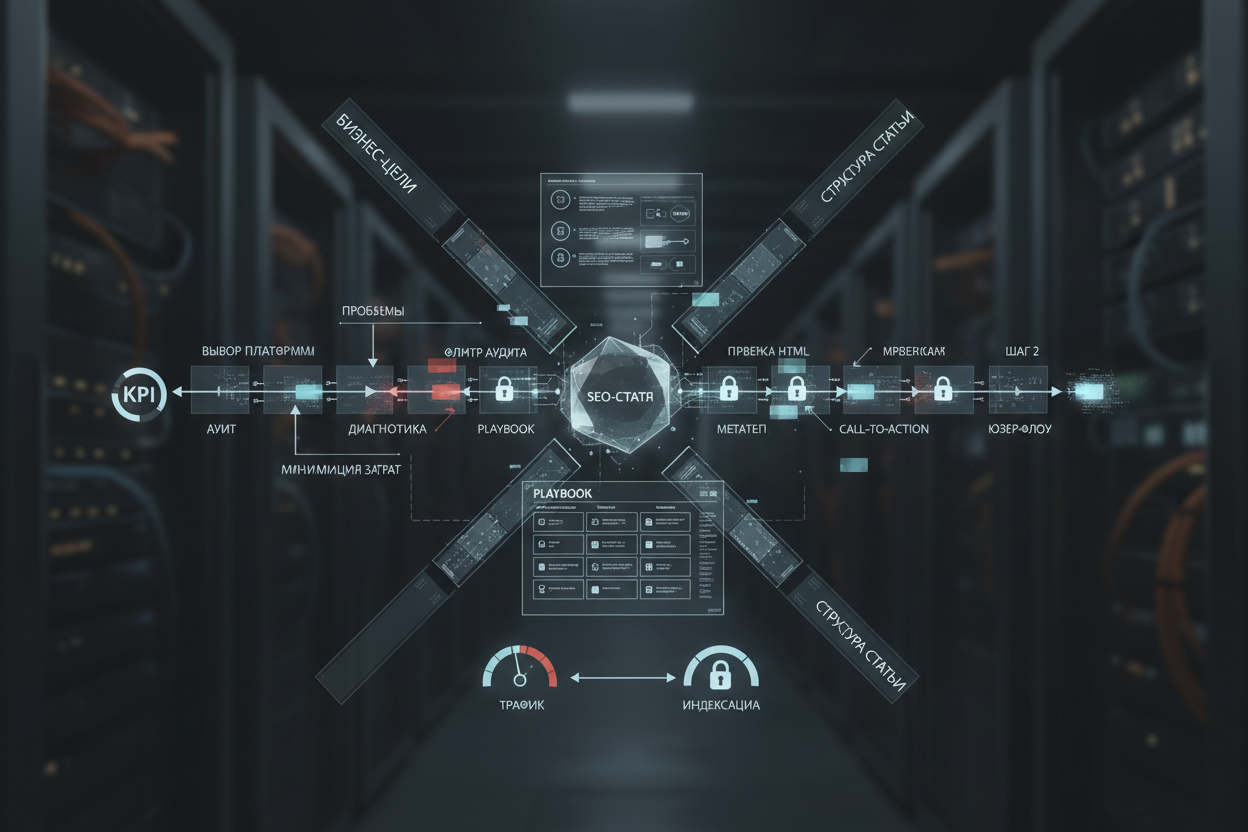 Создание SEO-статьи на тему «Разработка сайтов под бизнес-задачи»: аудит и playbook по remediation