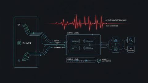 Архитектура обменов, выгрузок и mapping-слоев для SEO-систем с интеграцией 1С и Bitrix24: пошаговый план внедрения и снижение операционных рисков