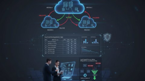 Cloud cost modeling: billing Edge-Case decision table for B2B corporate sales websites & Multi-Region failover readiness