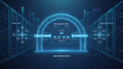 MVP-подход в разработке сайтов под бизнес-задачи: границы первой версии, метрики успеха и эволюция в production
