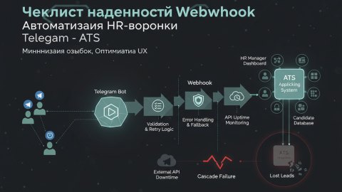 Чеклист надежности Webhook: автоматизация HR-воронки Telegram - ATS