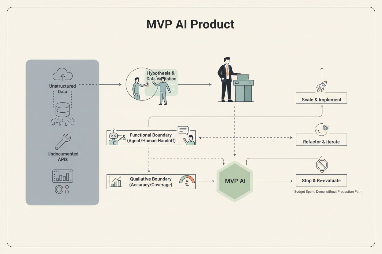 MVP ИИ-продукта: проверка спроса, границы функций и пилот на реальных данных